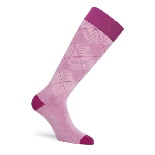 JOBST® Style Knee High 20-30 mmHg, Argyle Pink - PreppyPink
