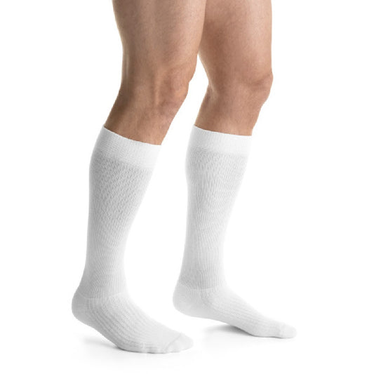 JOBST ActiveWear Closed Toe Compression Socks - White