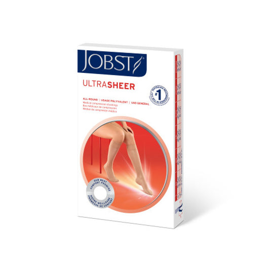 JOBST UltraSheer Compression Stockings, 15-20 mmHg, Knee High, Closed Toe, Espresso