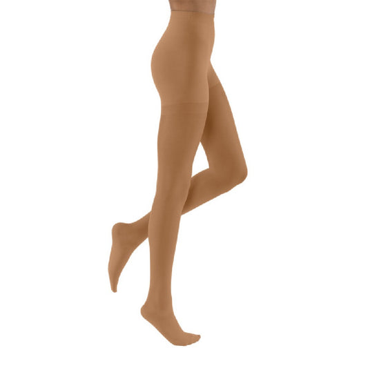 JOBST UltraSheer Compression Stockings, Waist High, Closed Toe, Sun Bronze