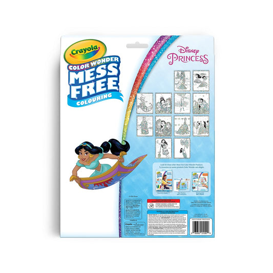 Crayola Colour Wonder Glitter Disney Princess Paper & Markers Kit - Case of 4 Kits