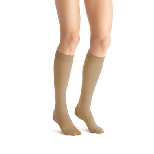 JOBST Opaque 30-40 mmHg Knee High Stockings, Closed Toe - Natural