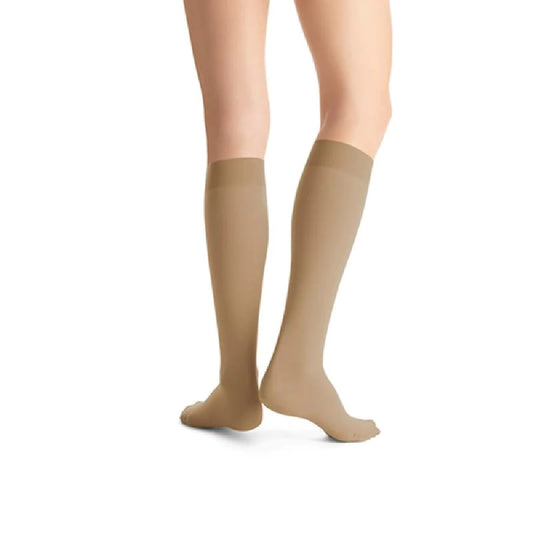JOBST Opaque 30-40 mmHg Knee High Stockings, Closed Toe, Natural, Petite