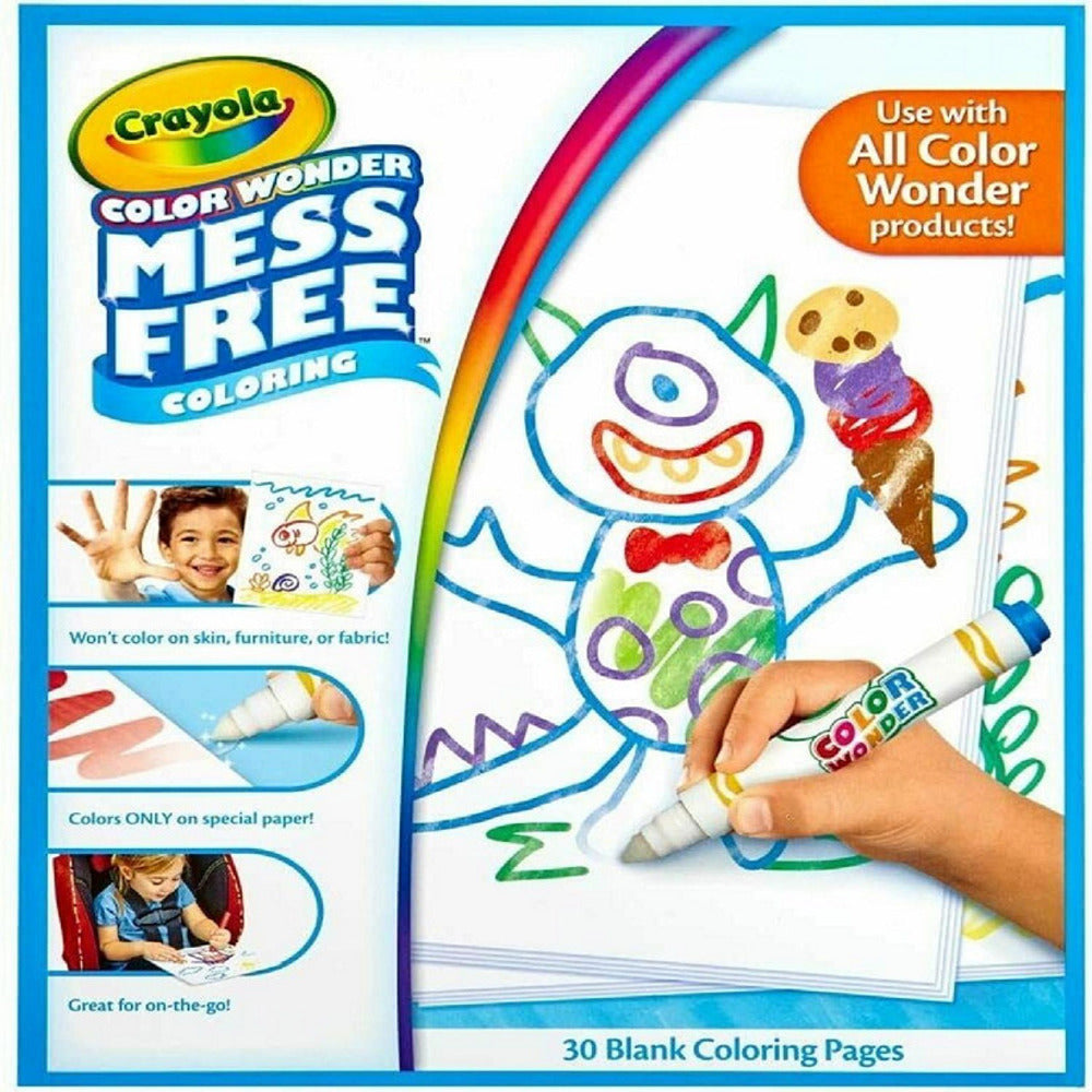 Crayola Colouring Pad, Color Wonder Mess-Free, 30 Sheets