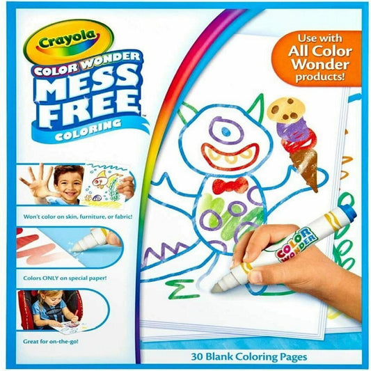 Crayola 30 Count Colour Wonder Mess-Free Pages - Case of 12 Pads