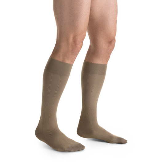 JOBST forMen Casual 30-40 mmHg Knee High Stockings, Closed Toe