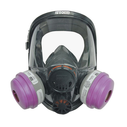 Honeywell 760008A North Safety Products, 7600 Series Full Facepiece Respirator, Dual Cartridge, Medium/Large