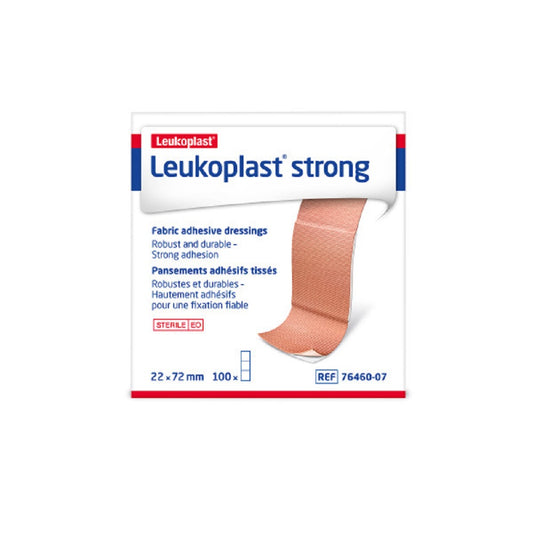 Leukoplast Strong - Fabric Adhesive Sterile Dressing, Box of 100