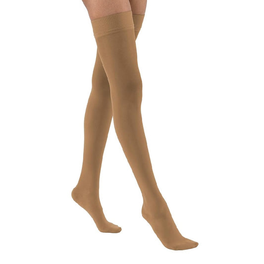 JOBST UltraSheer 30-40 mmHg Thigh High Sensitive Band Stockings, Closed Toe, Natural