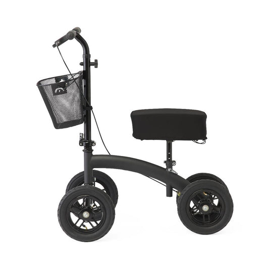 Medline All-Terrain Jr. Knee Walker with Basket and 8" Wheels, 350 lb Weight Capacity