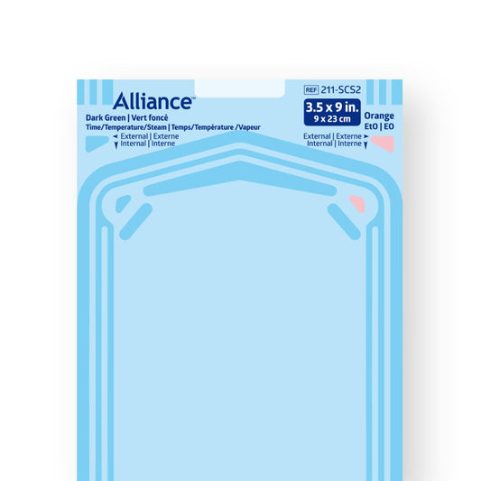 Alliance™ Self-Sealing Steam Sterilization Pouch, 9 cm x 23 cm - Class 4