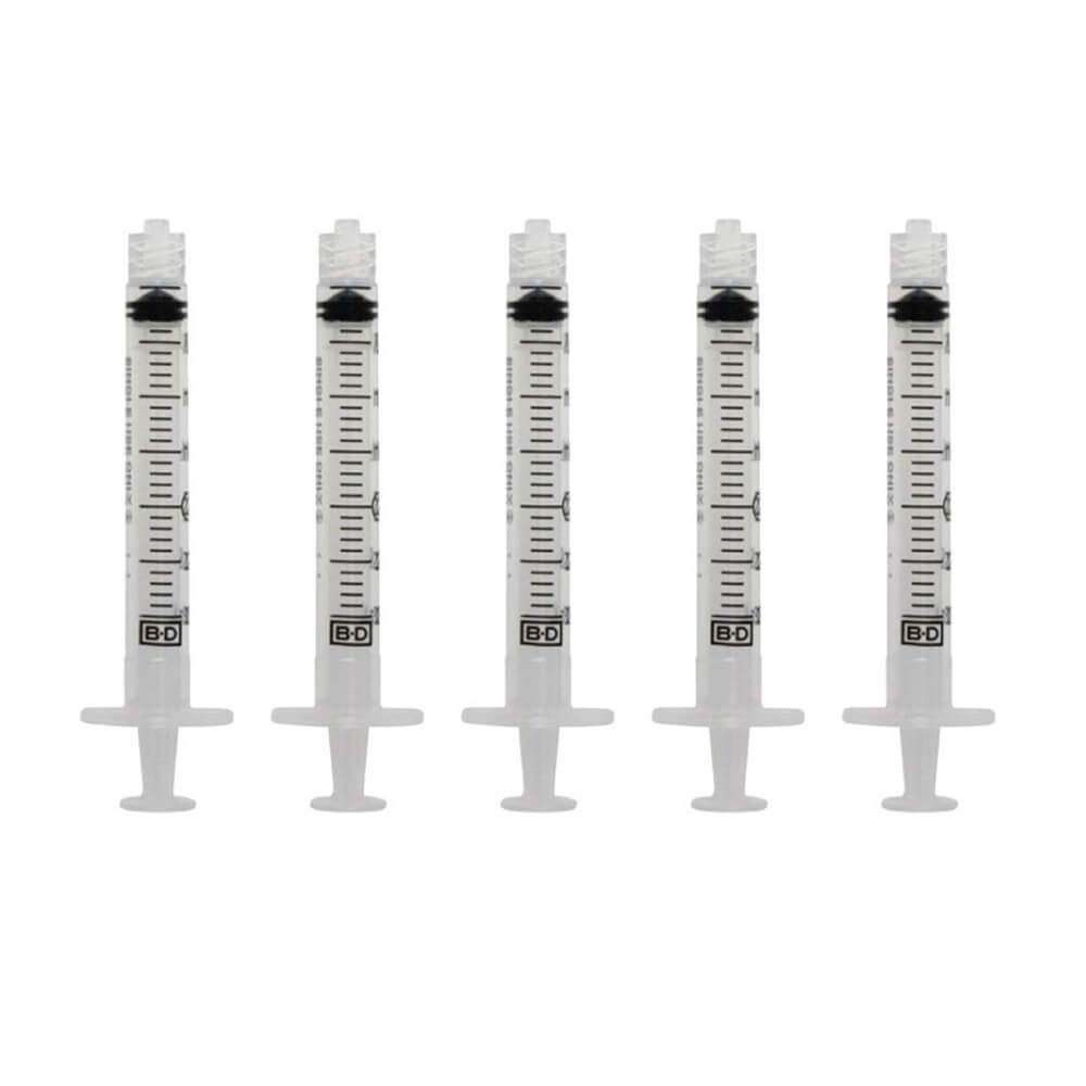3ml Luer Lock Syringe (gray Piston) With 27g Needle Reusable Pack
