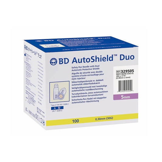 BD AutoShield™ Duo Pen Needle, 5mm x 30G - Box of 100