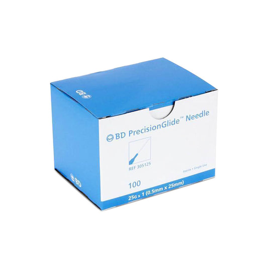 BD PrecisionGlide Needle 25G x 1 in.- Box of 100