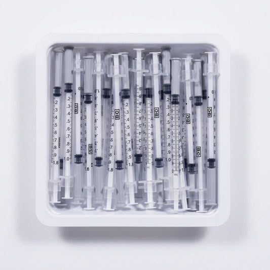 BD Allergist Tray with Precisionglide™ Permanently Attached Needle, 1mL, 27GA OD, 3/8", Intradermal Bevel, 305541