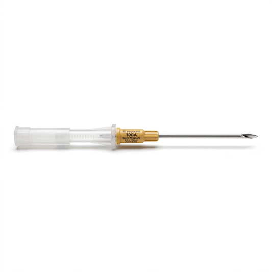 BD Angiocath™ IV Catheter, for Special Placement, L3" OD 10GA, Tan, 382287