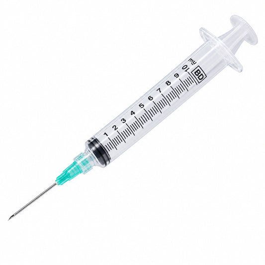 BD BD Luer-Lok™ Syringe with Attached Needle, 10mL, 21GA OD, 1-1/2, 309643