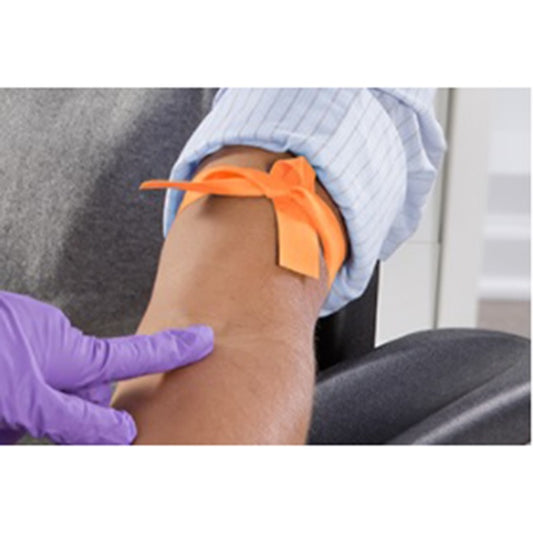 BD BD Vacutainer® Single-Use Tourniquet, Rolled and Banded, Orange - Case of 10, 367199