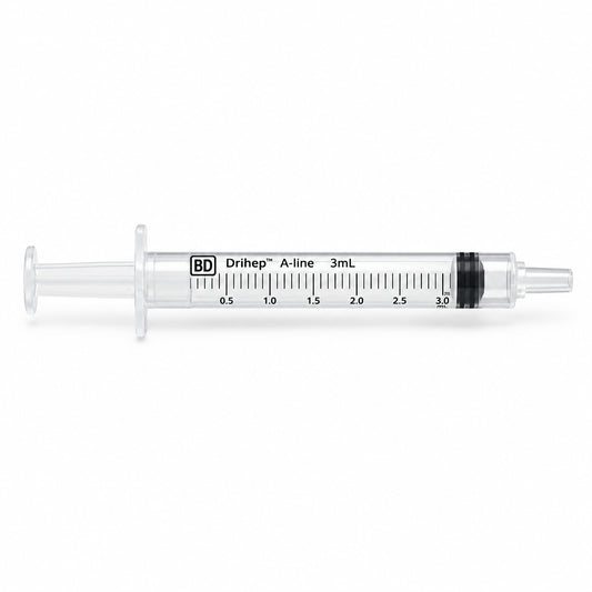 BD Drihep™ A-line™ Arterial Blood Gas Syringe, Slip Tip, 3mL - Case of 100, 364376