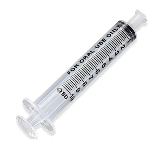 BD Oral Syringe, Tip Cap, Clear, 10mL, 305219