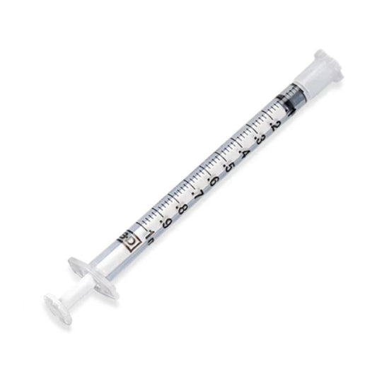 BD Oral Syringe, Tip Cap, Clear, 1mL, 305217