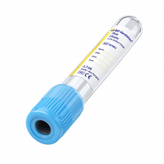 BD Vacutainer® Plus Citrate Tube, L75mm, OD 13mm, 1.8mL Draw Volume, 363080