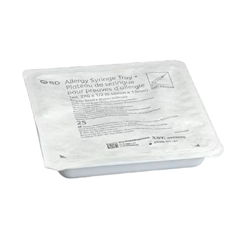 BD™ 1 mL Syringe with Permanently Attached Needle 27G, 1/2 inch- Box of 25