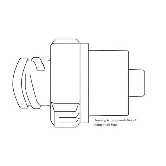 BD® Q-Syte™ Needle-free Connector with 15 cm (6 in.) Macro-bore Bi-extension Set and Spin Nut, Case of 50 - 385161