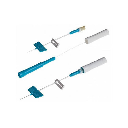 BD Saf-T-Intima™ IV Catheter Safety System, Y Adapter, L0.75" OD 22GA, Blue, 383329