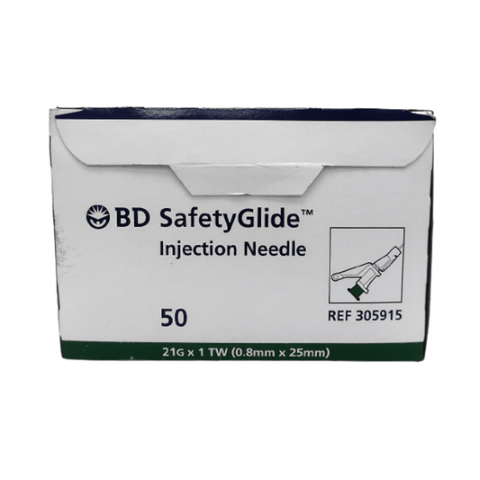 BD SafetyGlide Needle 21G X 1 in. - Box of 50