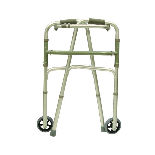 BIOS Living Folding Walker wth Wheels - Aluminum