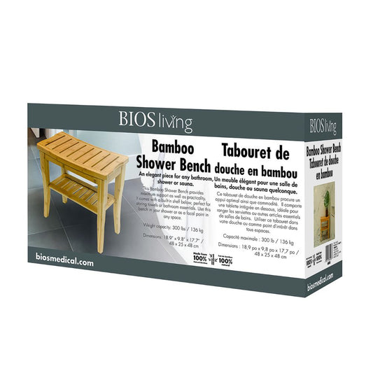 BIOS Living Bamboo Shower Bench