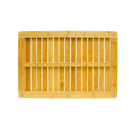 BIOS Bamboo Shower Crate Mat - Natural Wood