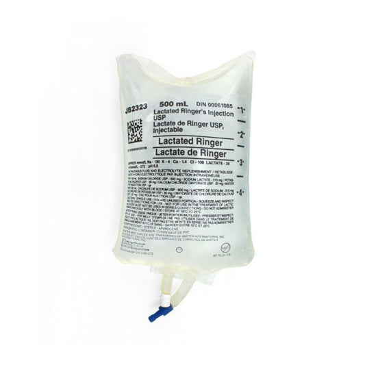 Baxter Lactated Ringer’s Injection Solution USP - 500 mL Bag