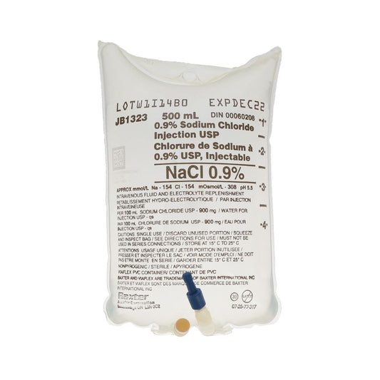 Baxter® Sodium Chloride 0.9% Injection Solution USP - 500 mL