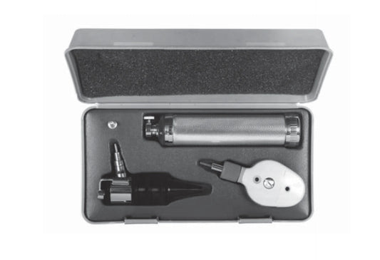 Otoscope - Opthalmoscope Set 2.7v Vacuum Bulb With "C" Battery Handle