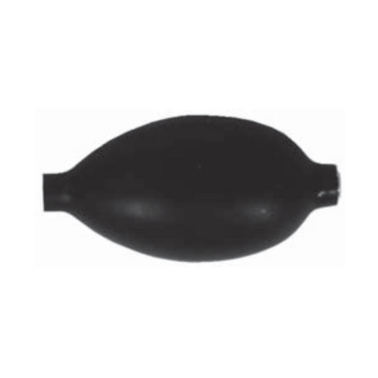 Black rubber gasket on a white background