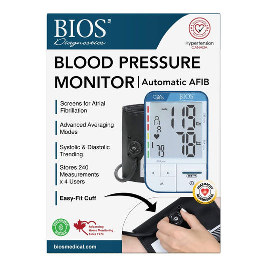 BIOS Living Blood Pressure Monitor - Automatic AFIB
