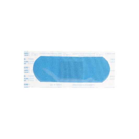 Blue Metal Detectable Fabric Bandages - Box of 100