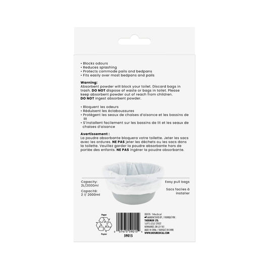 BIOS Living Commode Liners - Pack of 12