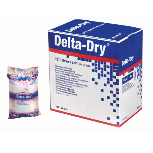 Delta-Dry - Water Resistant White Cast Padding, Box of 12 Rolls