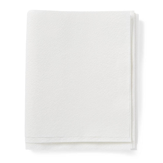 Alliance Disposable White Exam Drapes, 40" x 72", 3-Ply - Case of 50