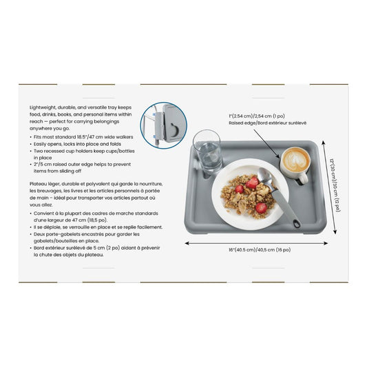 BIOS Living Foldable Walker Tray