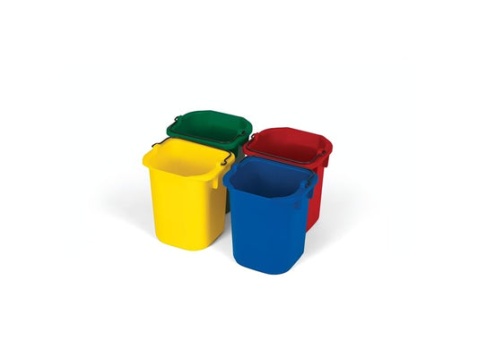 Four Pack of 5-Quart Disinfecting Pails – Blue, Red, Yellow, Green, 1