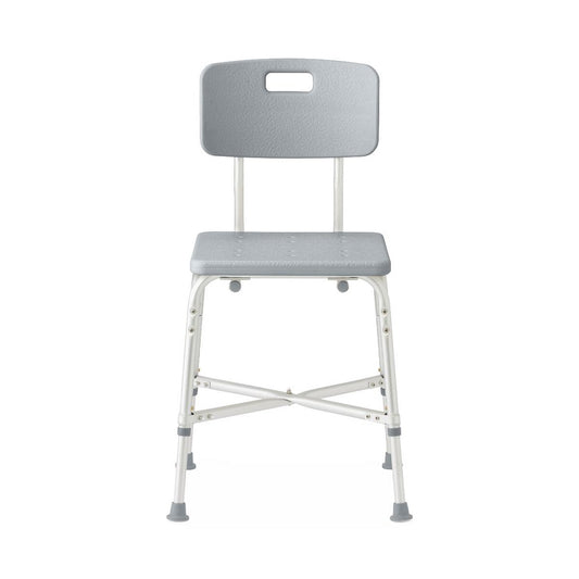 Medline Bariatric Shower Chair with Back, 650 lb Weight Capacity