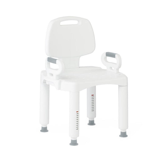 Medline Shower Chair with Arms and Back, 350 lb