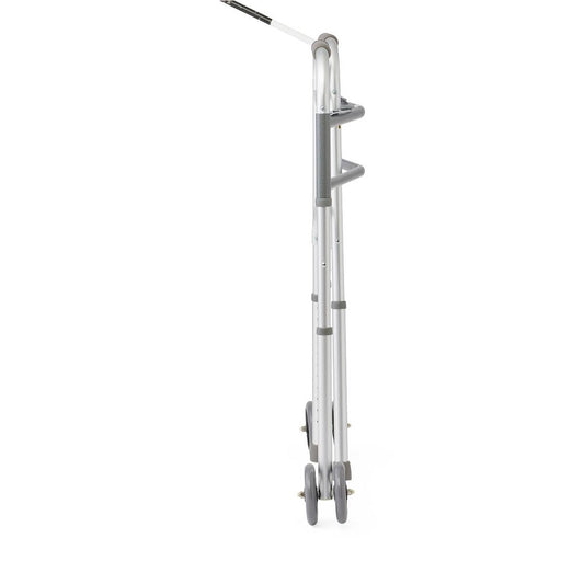 Medline Adult Bariatric Folding Walker, 2 Button, 650 lb. Capacity -E0148