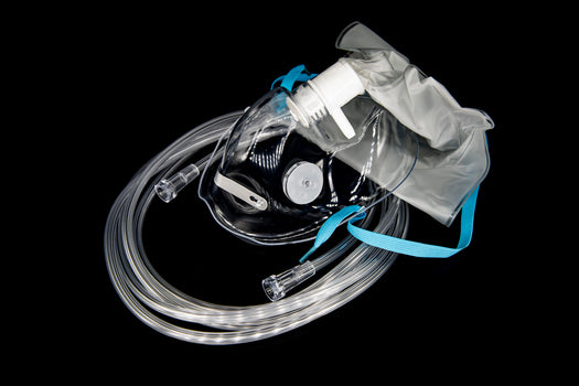 Adult Partial Non- Rebreathing Mask with 1 Side Valve and 7' (2.1 m) Sure Flow Tubing