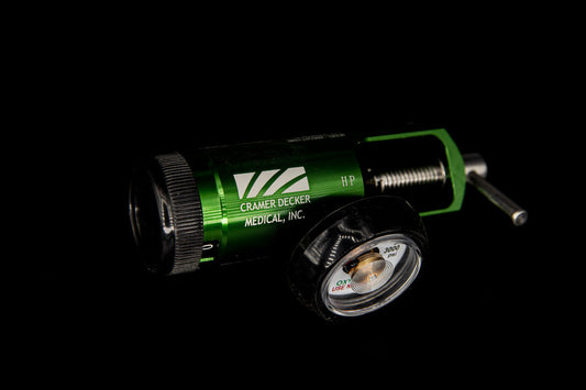 Brass/Aluminum Adjustable (½-15 LPM) Oxygen Therapy Connector