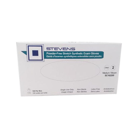 Stevens Synthetic Vinyl Stretch Exam Gloves, Non-Sterile, XL - Box of 100